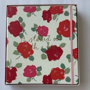 NEW! Kate Spade It Started Out With A Kiss Bridal Wedding Planner Rose